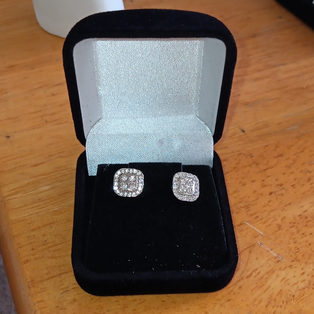 Stainless and Gemstones Earrings Post New